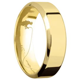 14K Yellow Gold with Polish , Polish Finish