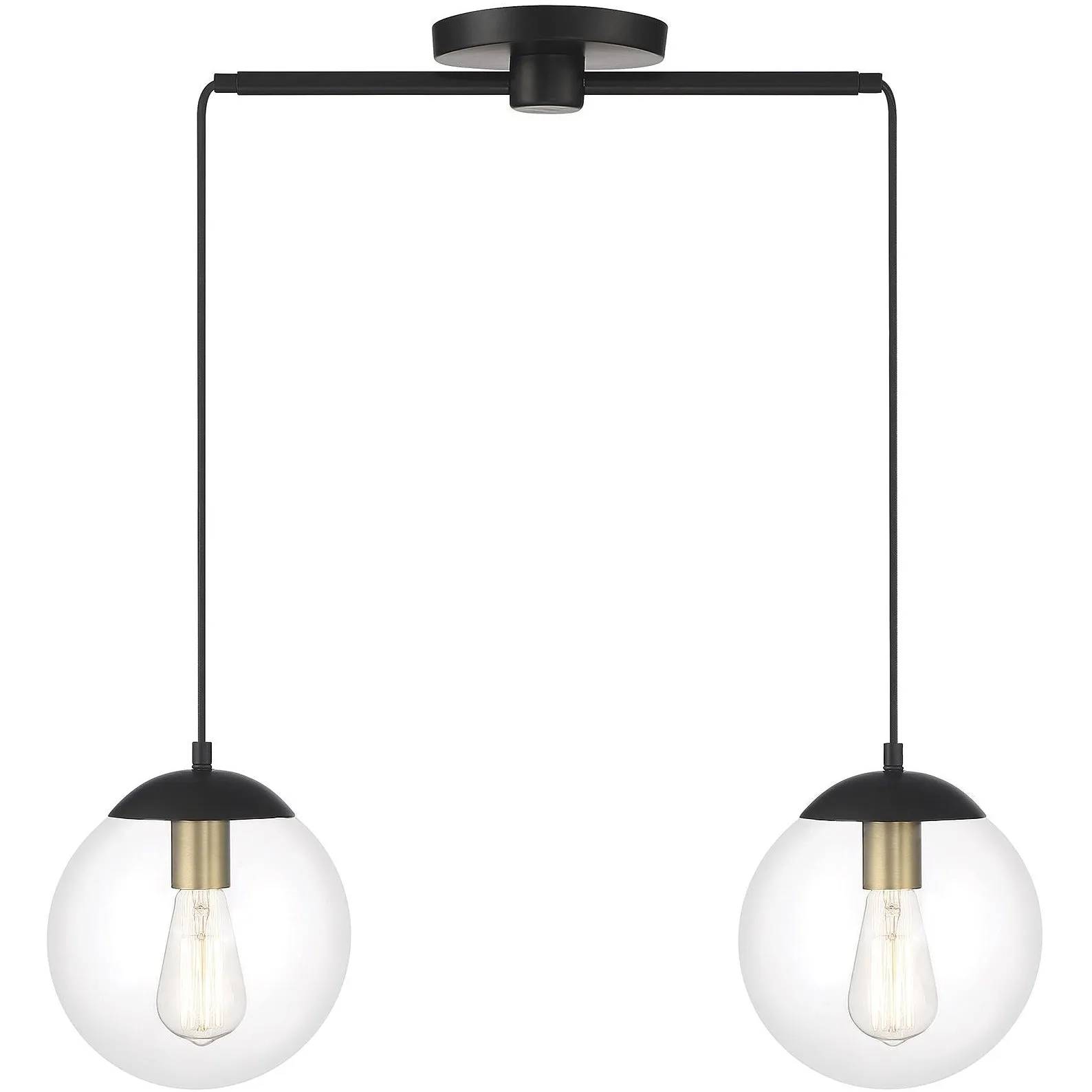 2-Light Linear Chandelier