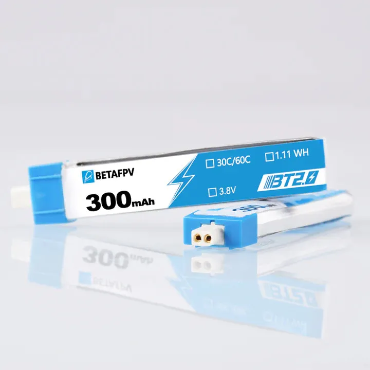 BetaFPV BT2.0 300mAh 1S 30C Lipo Battery (8pcs) [DG]