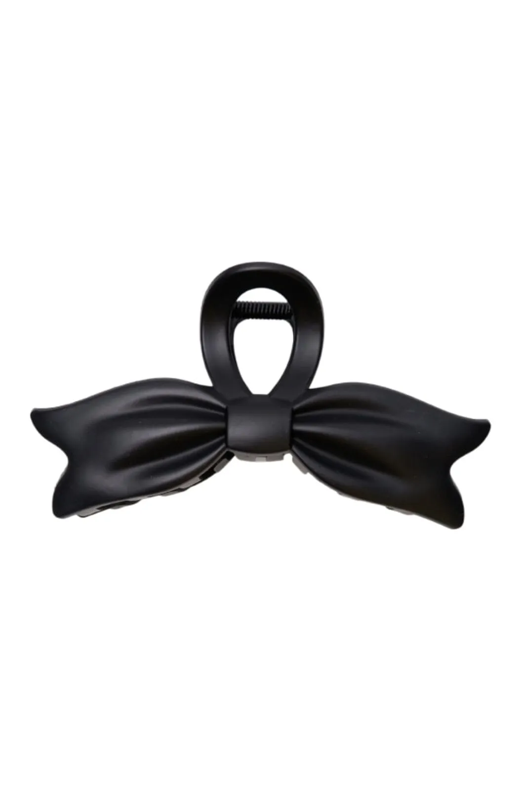 Black Colour - Bcaylin Bow Matt Hair Claw - Black