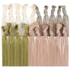 Blonde Ombre Ribbon Hair Ties - 20 Pack