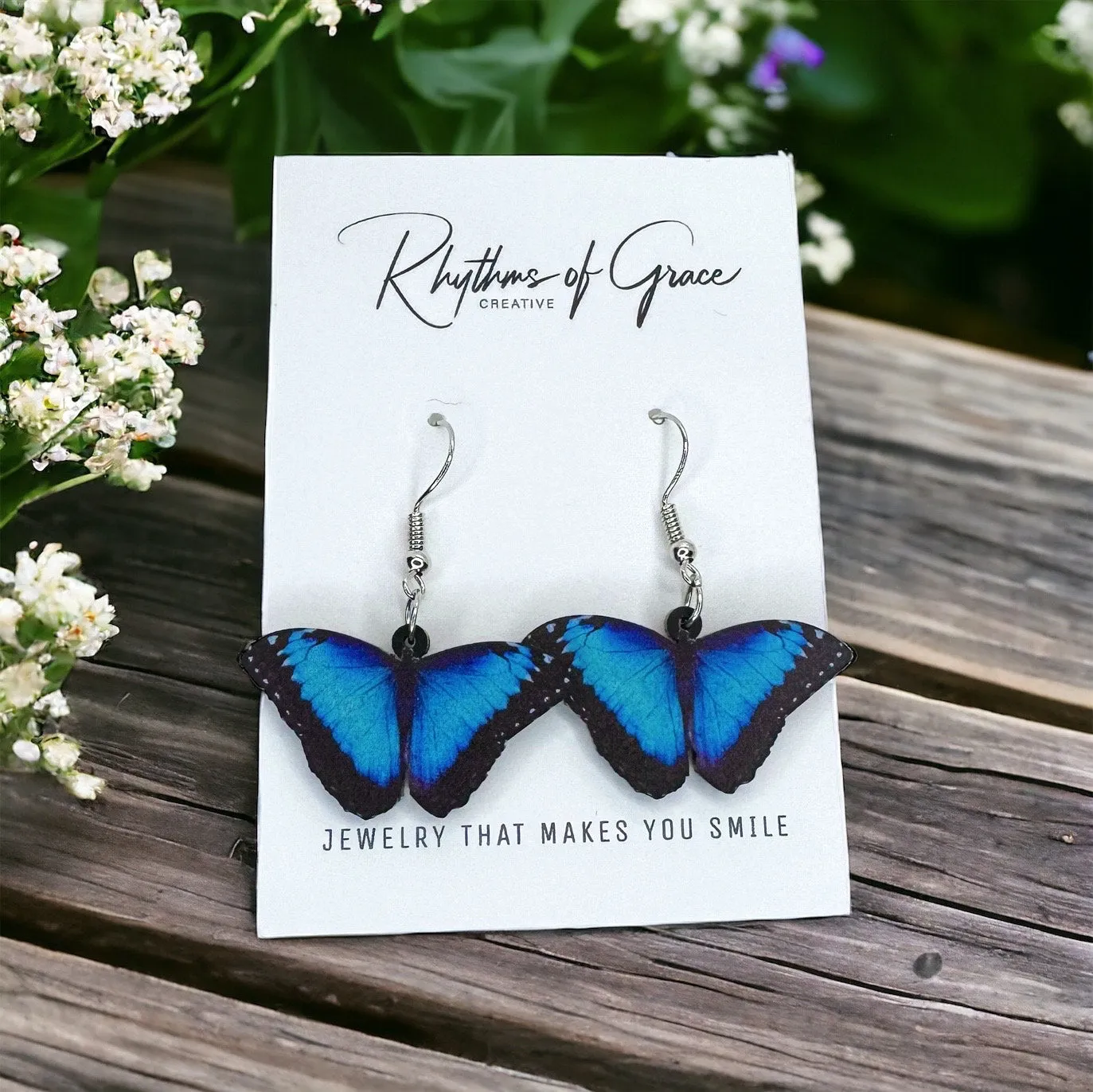 Butterfly Earrings - Easter Earrings, Handmade Earrings, Butterfly Jewelry, Butterfly Accessories,  Easter Accessories, Monarch Butterfly