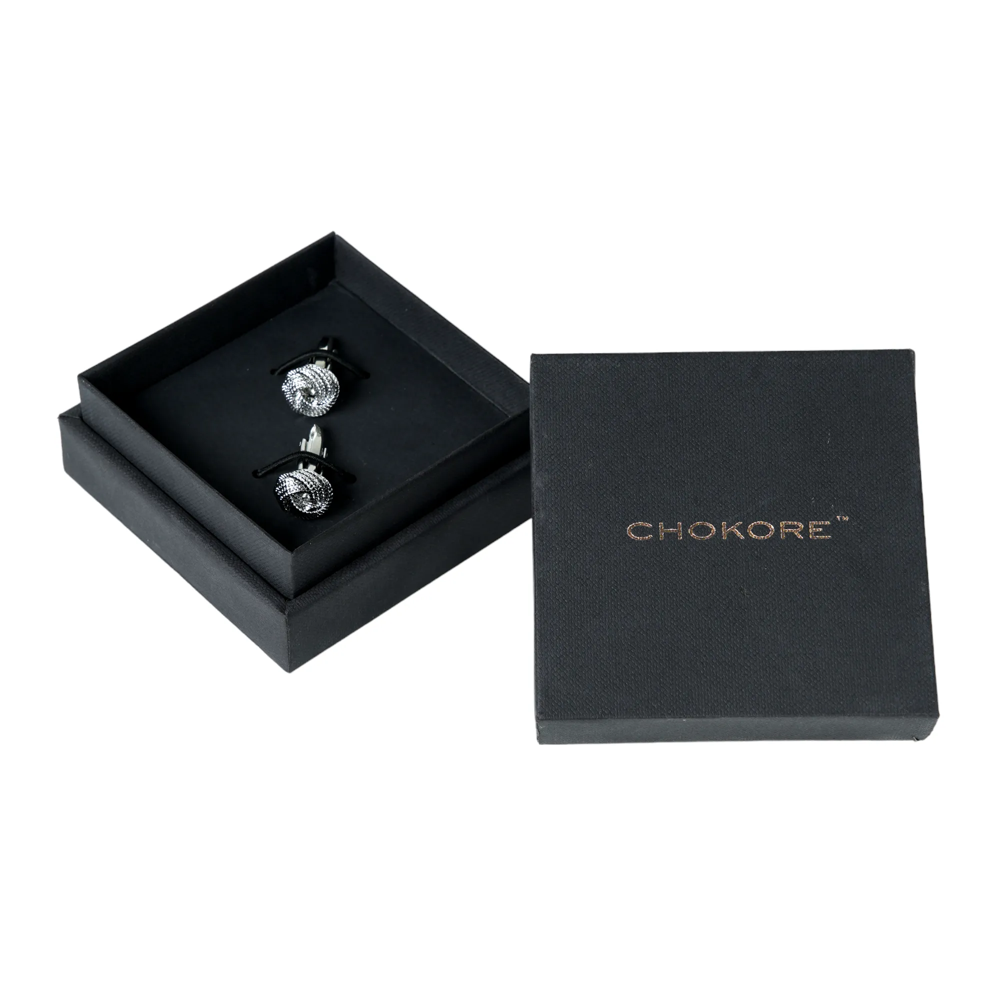 Chokore  Knot Cufflinks (Silver)