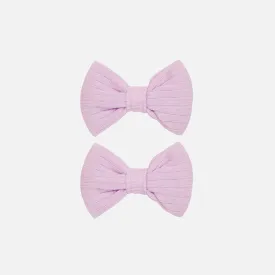 Cozy Mini Bows - Sweetest Lilac