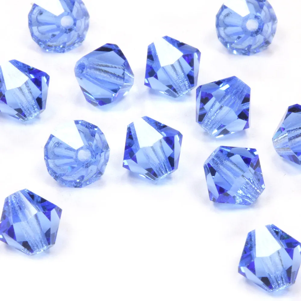 Crystal 6mm Bicone Blue Bundle - Pack of 6