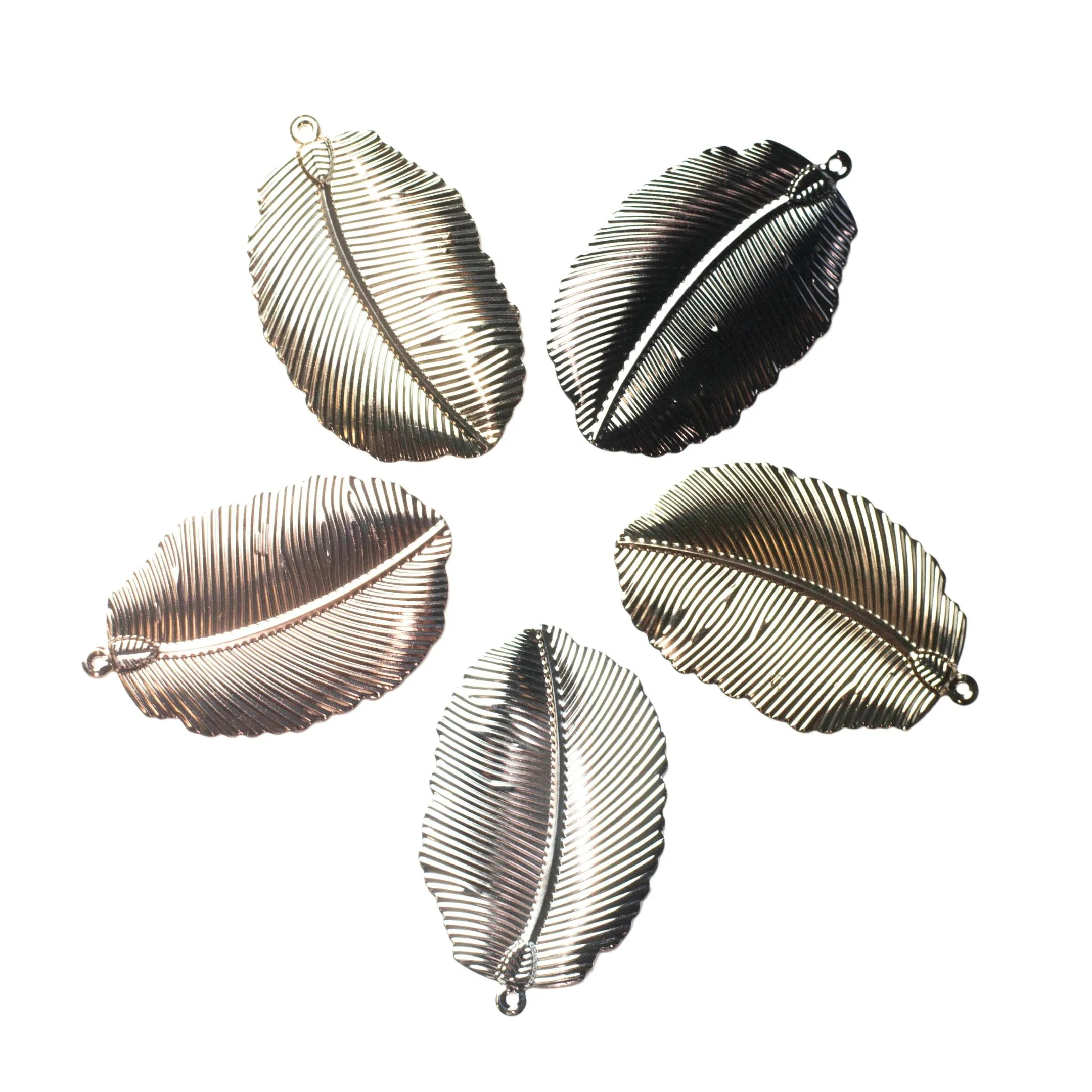 Designer Metal Art Leaf | Size : 80MM | 10Pcs