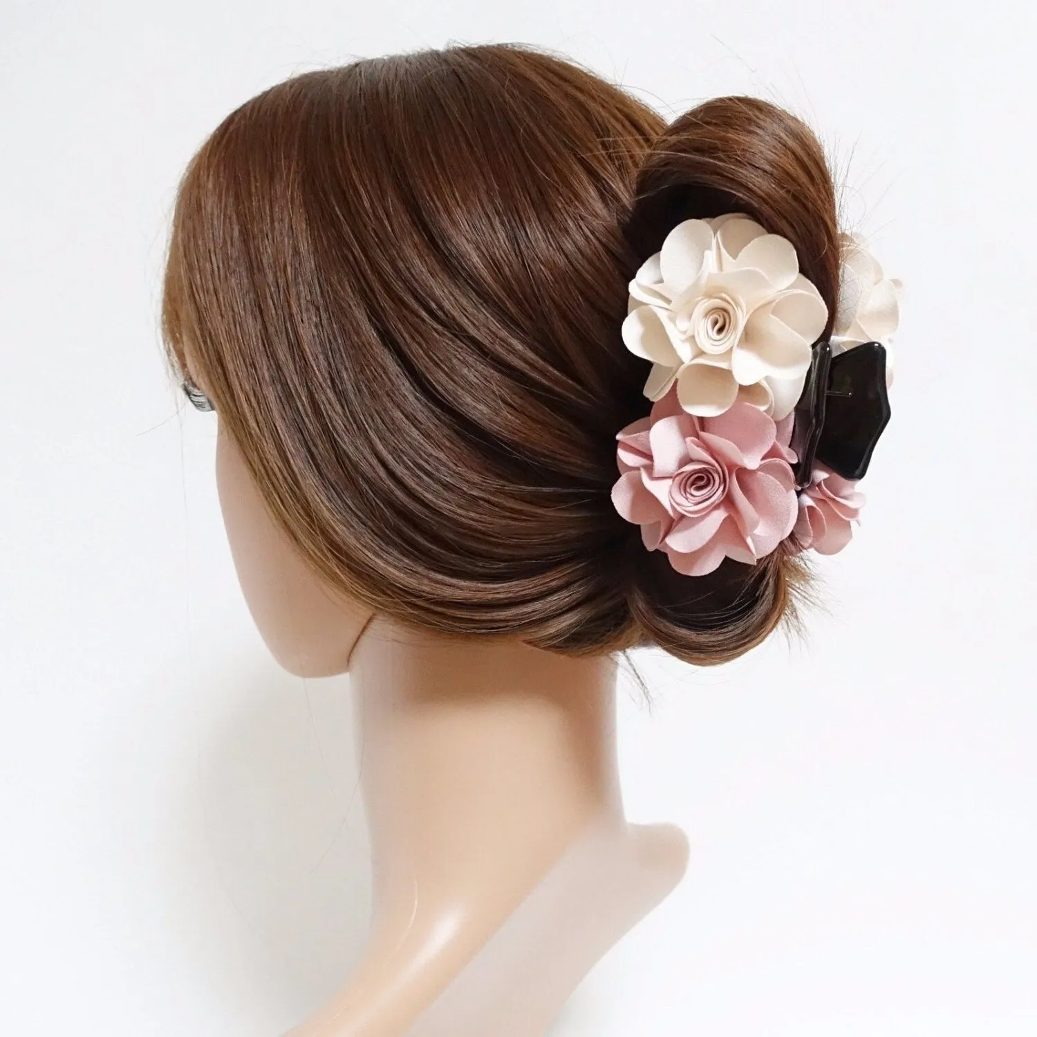 Flower Decorative Hair Jaw Claw Two Flower Hydrangea Flower Hair Clamp Women Hair Clip