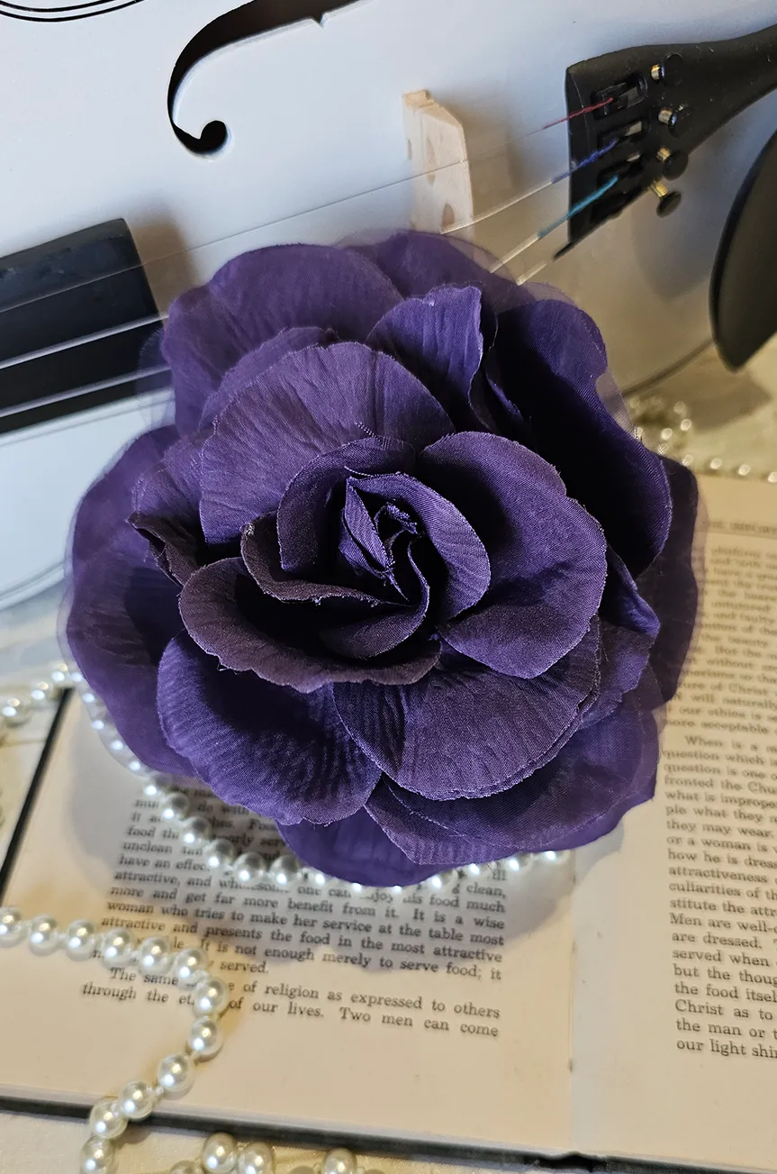 La Fleur Follies Brooch Hair Clip (Purple Reign)