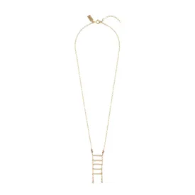 Ladder Pendant Necklace - PINK/HONEY/ROSE GOLD