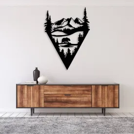 Lake Bear - Metal Wall Art