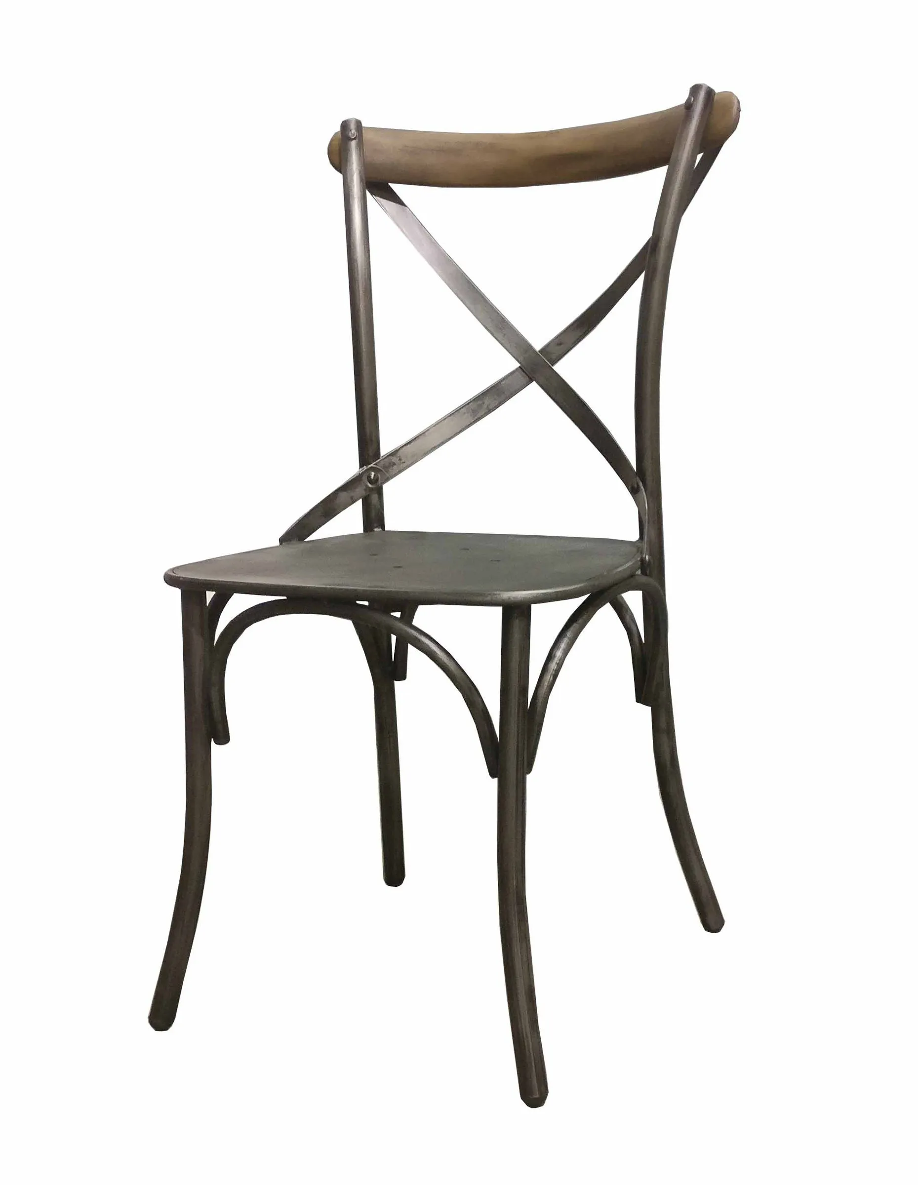 Metal Crossback Chair