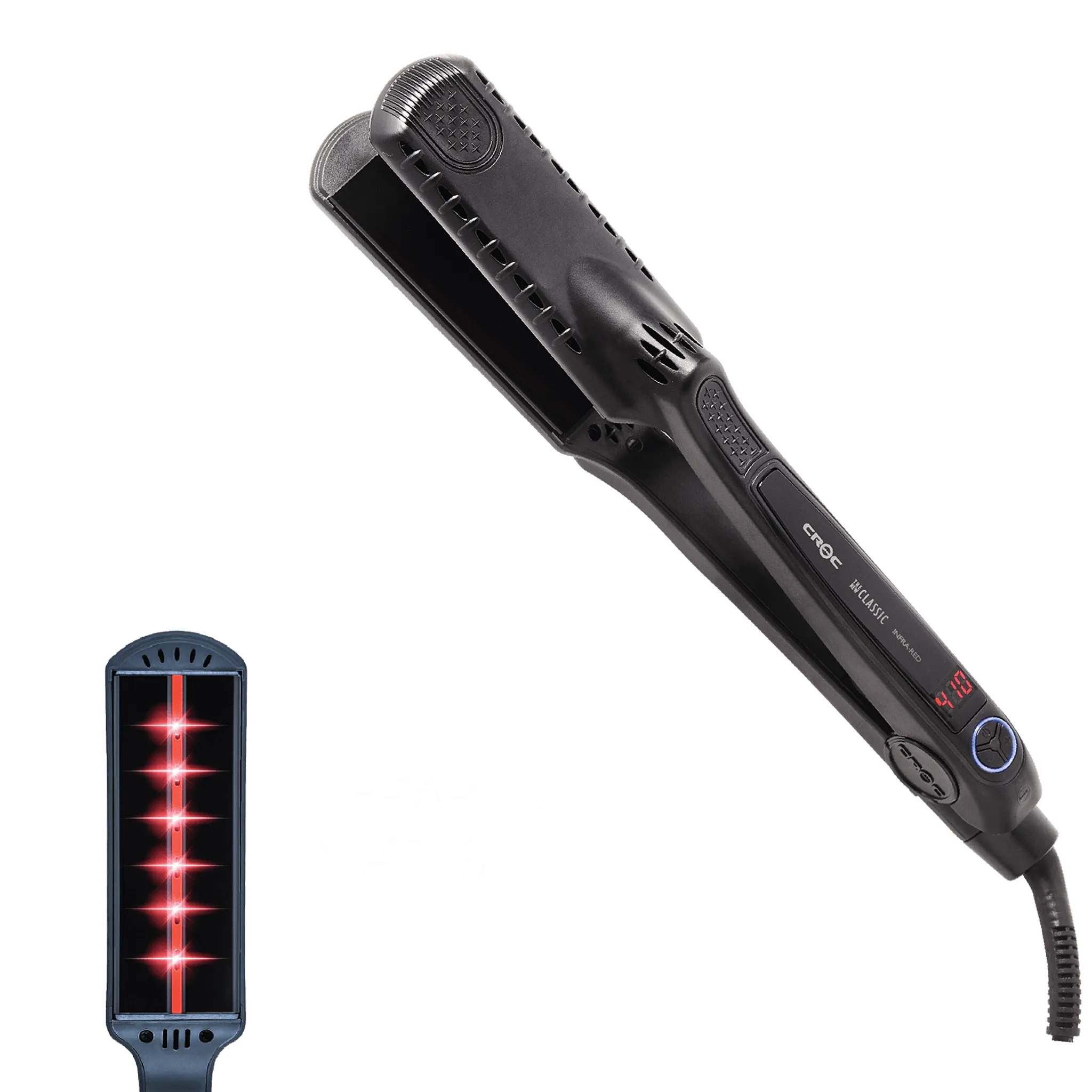 New Classic Infrared Black Titanium Flat Iron 1.5"