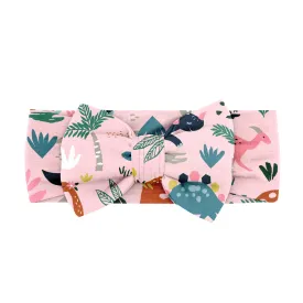 Pink Jurassic Jungle Luxe Bow Headband