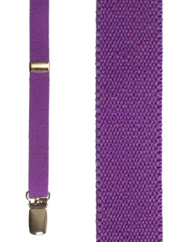 "Fluorescent Purple Charleston" Suspenders