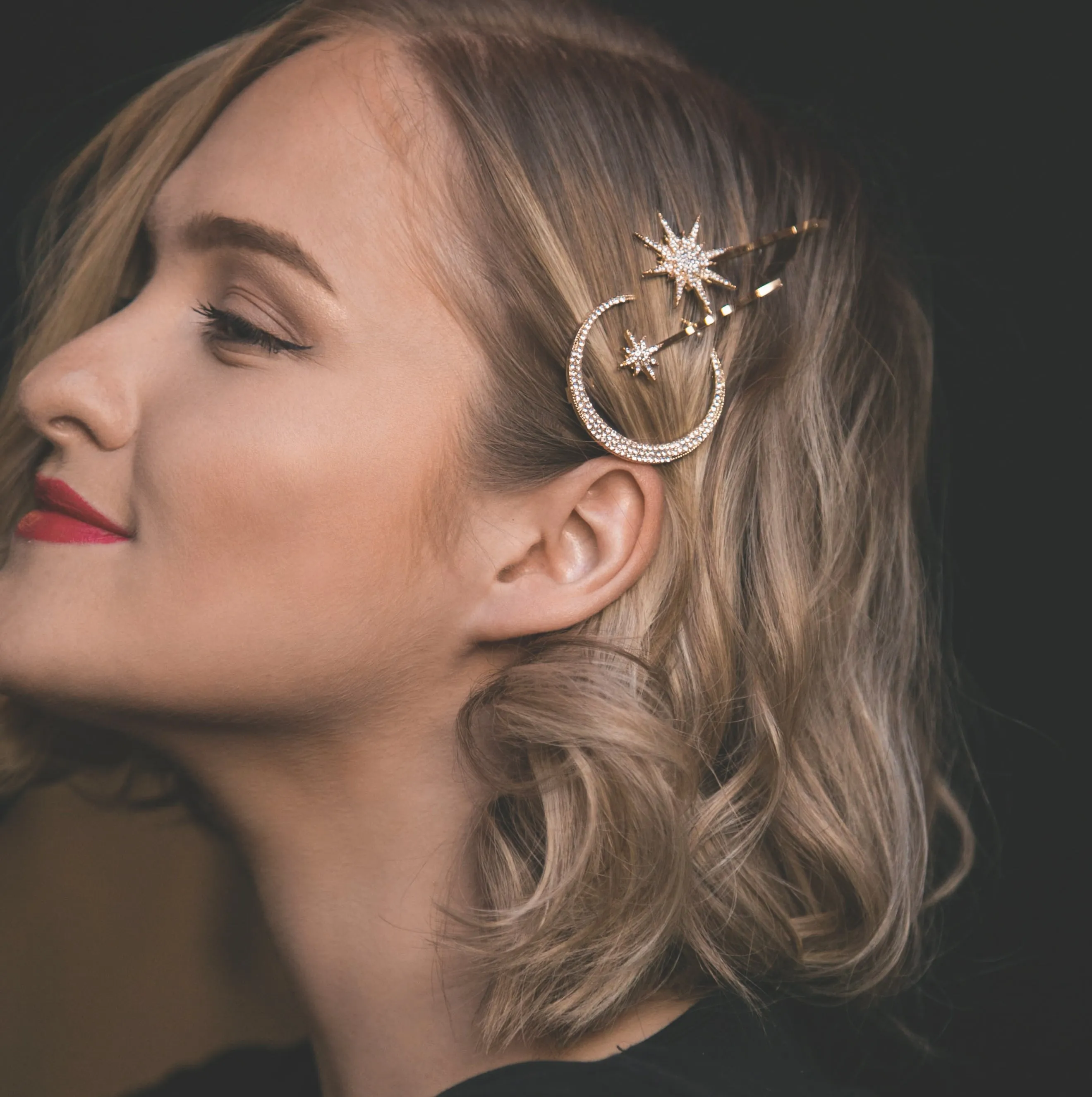 The Luna Charles Ultimate Bundle | Earrings & Hair Accessories | Gold