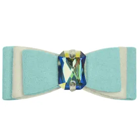 Tiffi's Gift Really Big Bow Hair Bow With Aurora Borealis Emerald