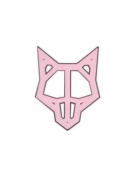 Wolfe Head Baby Pink